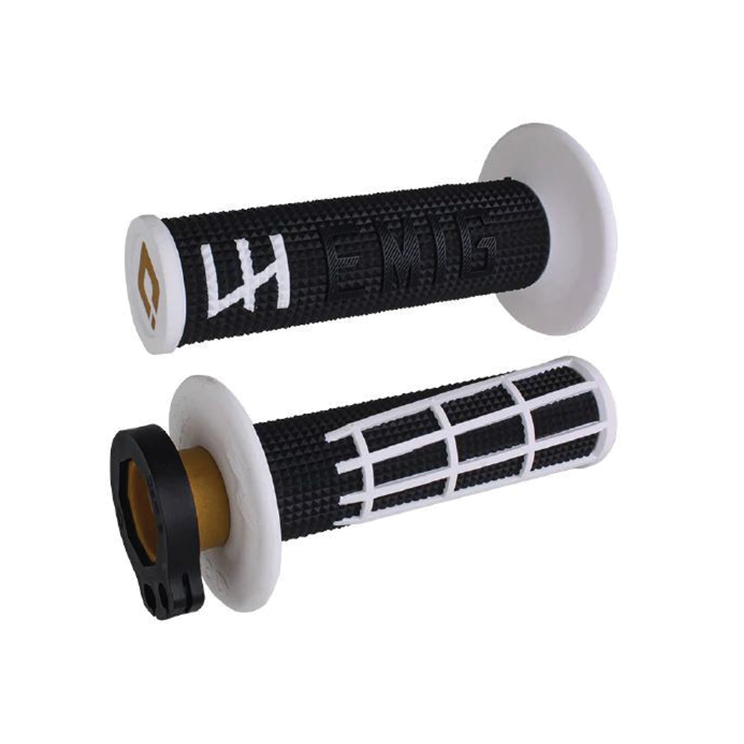 ODI EMIG 2.0 - V2 Lock-On Grip, Black/White