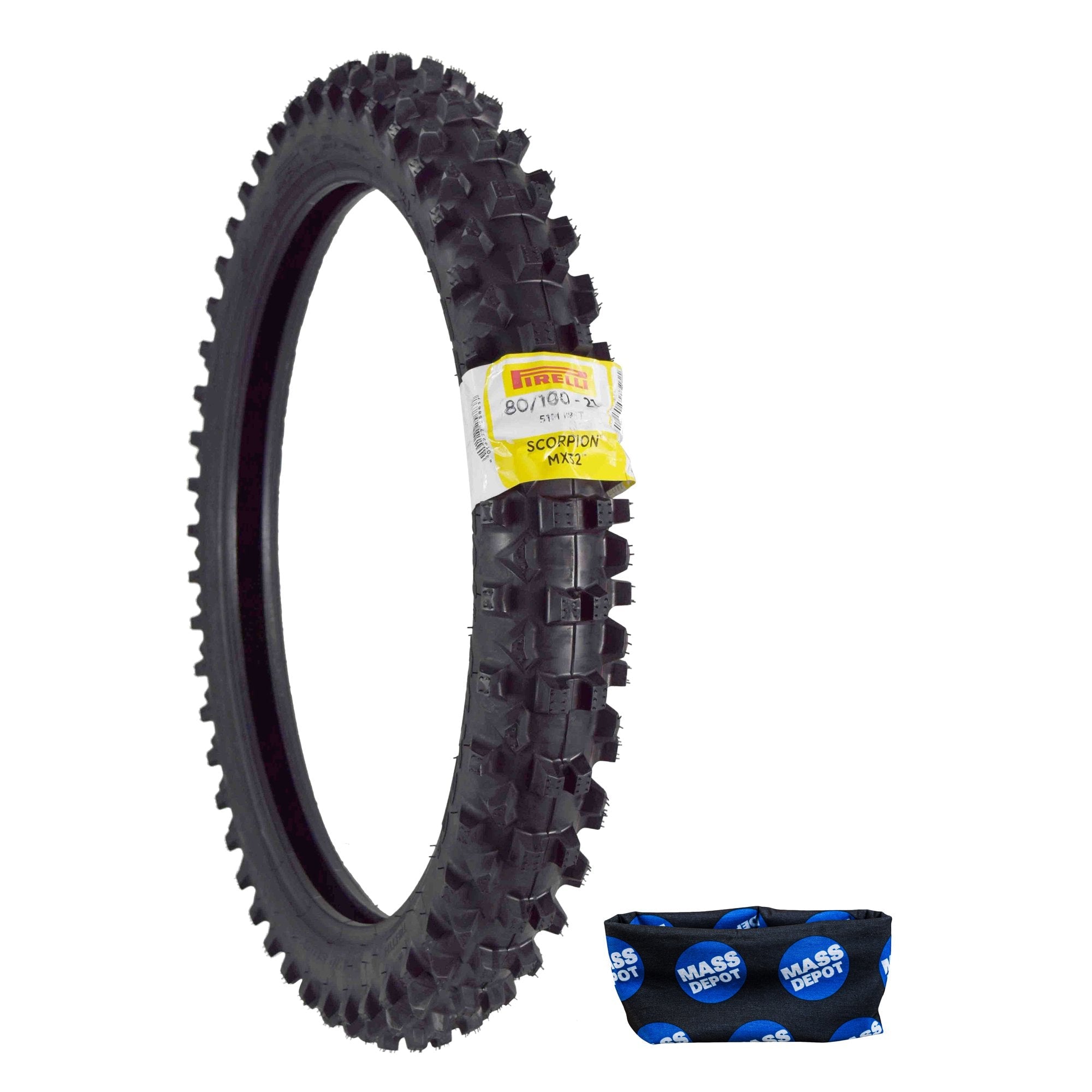PIRELLI TIRE SCORPION MX 32 MID SOFT FRONT 80/100-21