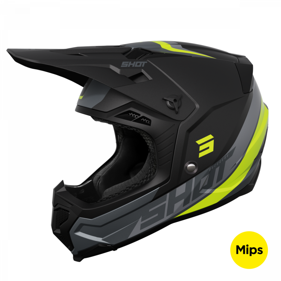 Shot, Hjälm Core Custom Neon Yellow Matt, Vuxen,