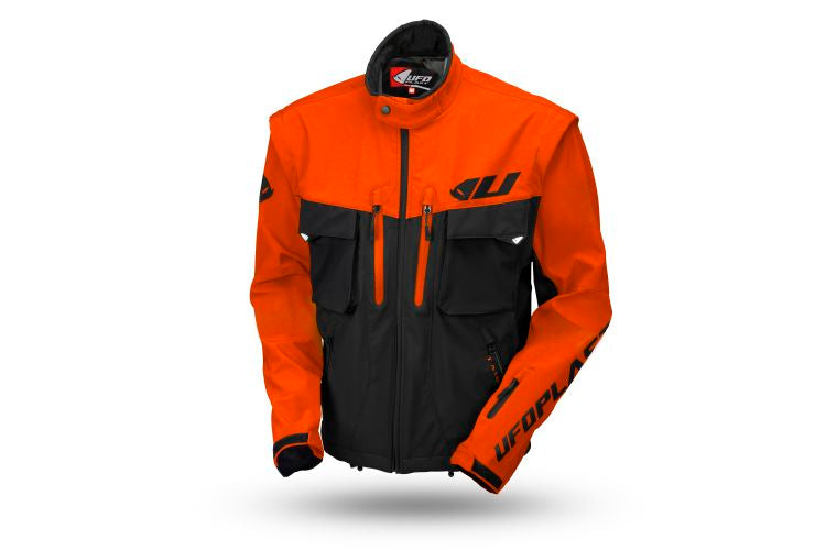 UFO Enduro Taiga Jacket, Black/Orange