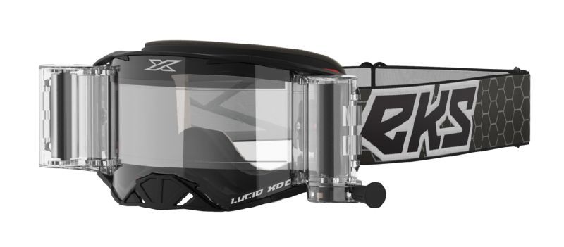 EKS Lucid Race Pack Goggle, Black/White