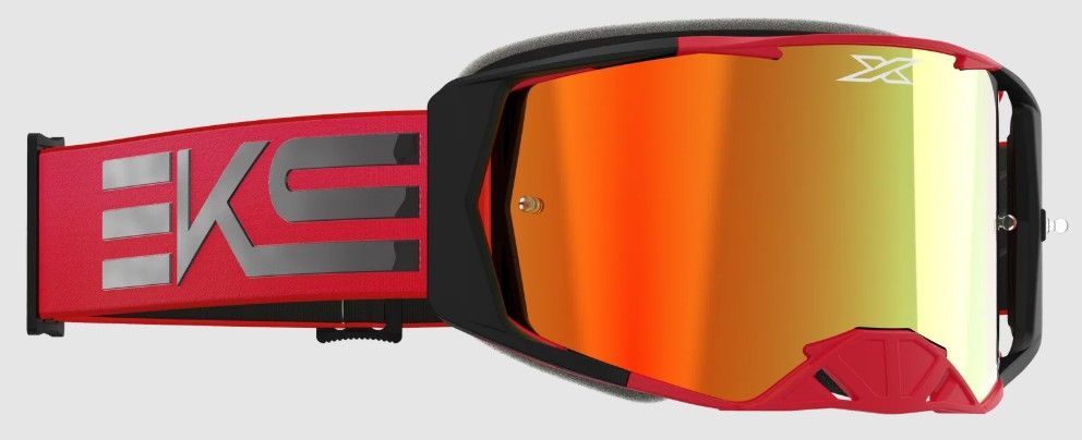 Crossglasögon EKS Lucid Goggle, Red/Black, Red Mirror Lens