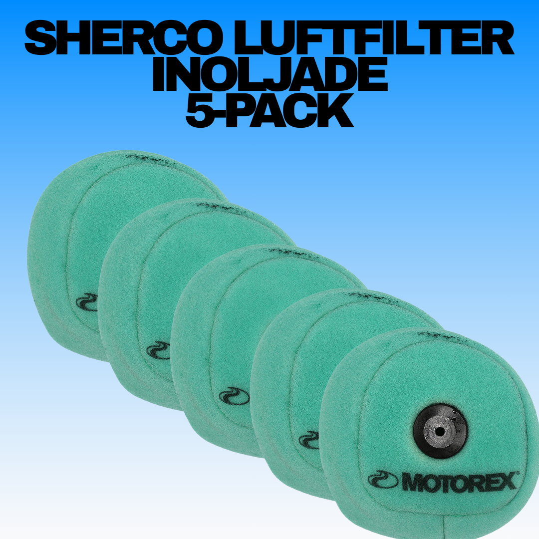 Sherco Luftfilter Motorex Färdiginoljade 5-pack