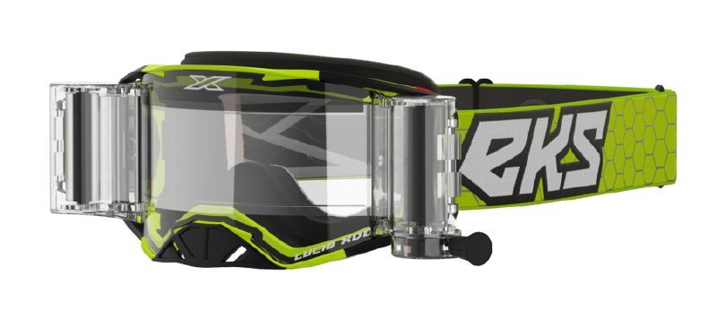 EKS Lucid Race Pack Goggle, Flo Yellow