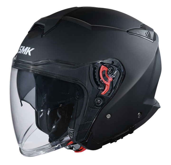 SMK GTJ matt black (pilot w/sunvisor)