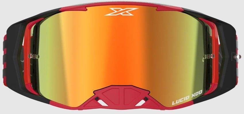 EKS Lucid Goggle, Red/Black, Red Mirror Lens