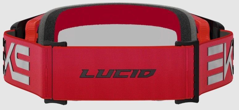EKS Lucid Goggle, Red/Black, Red Mirror Lens