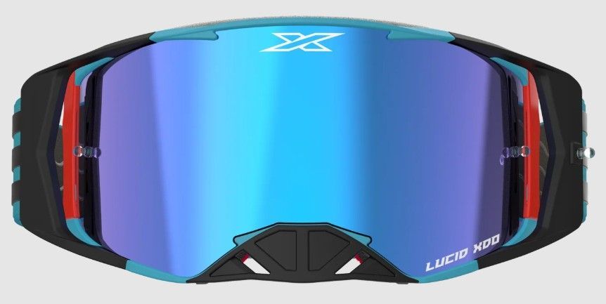 EKS Lucid Goggle, Teal/Black, Blue Mirror Lens