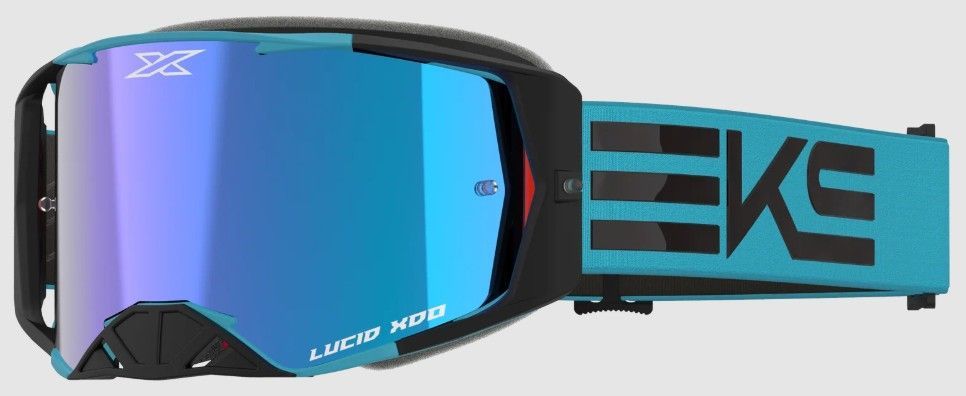 EKS Lucid Goggle, Teal/Black, Blue Mirror Lens