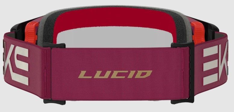EKS Lucid Goggle, Maroon, Gold Mirror Lens