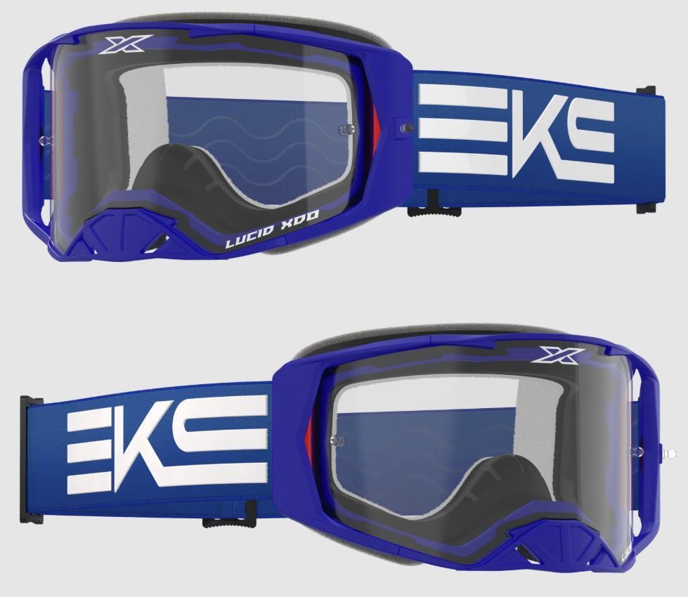EKS Lucid Race Face Goggle, Blue